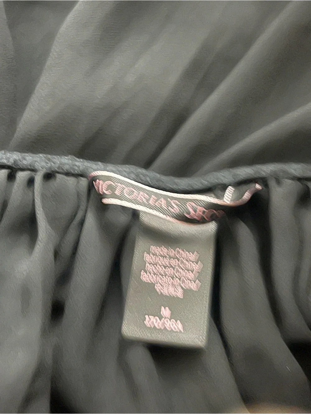 Victorias Secret M Black Lace Babydoll Slip Dress Coquette Bow Sheer Nightgown